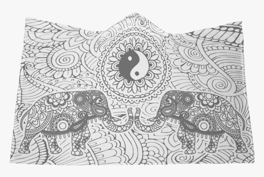 Mandala B&w - Doodle, HD Png Download, Free Download