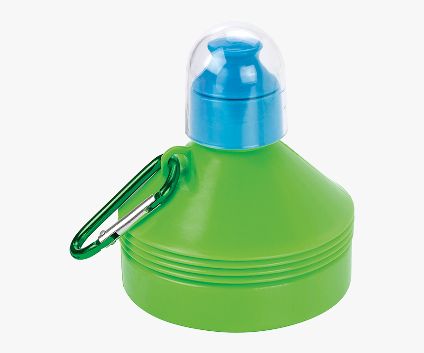 600ml Collapsible Water Bottle With Carabiner Clip - Bottle, HD Png Download, Free Download