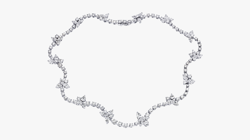 Bridal White Gold And Diamond Necklaces For Women - Necklace, HD Png Download, Free Download