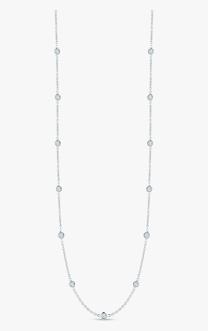 White Gold Necklace Png - 15 Diamond Necklace, Transparent Png, Free Download