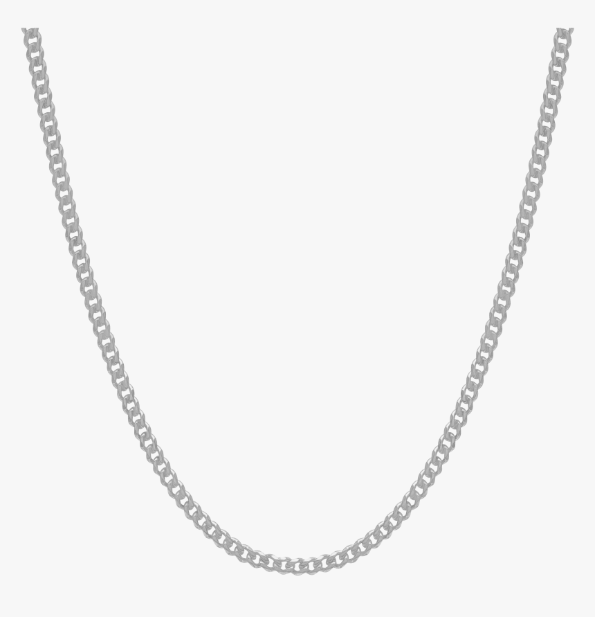 Cuban Link Chain - Small Silver Chain For Men, HD Png Download, Free Download