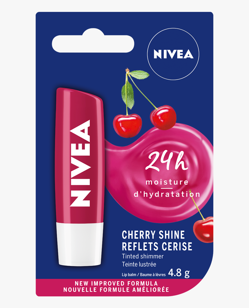 Nivea Cherry Shine Lip Balm, HD Png Download, Free Download