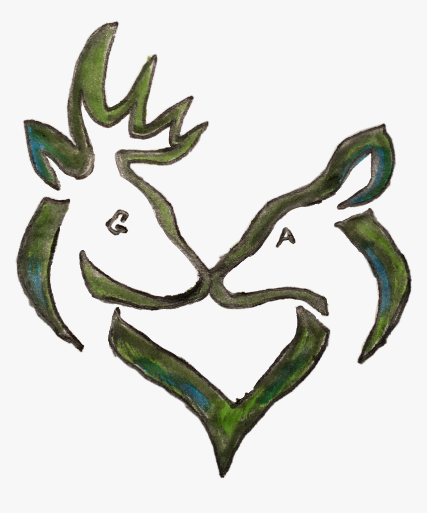 Camo Drawing Deer Huge Freebie Download For Powerpoint - Illustration, HD Png Download, Free Download