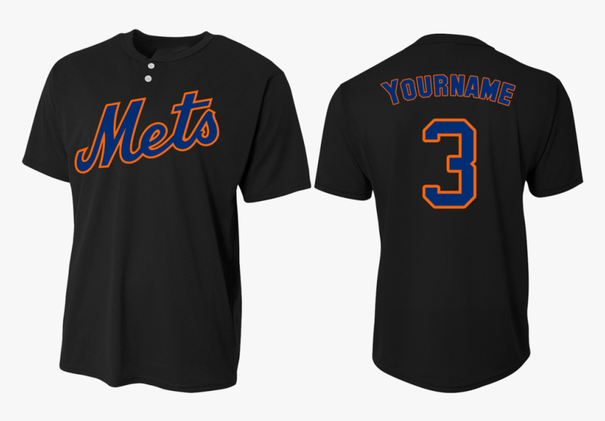 Custom Mens Senior League Baseball Jersey - Logos And Uniforms Of The New York Mets, HD Png Download, Free Download