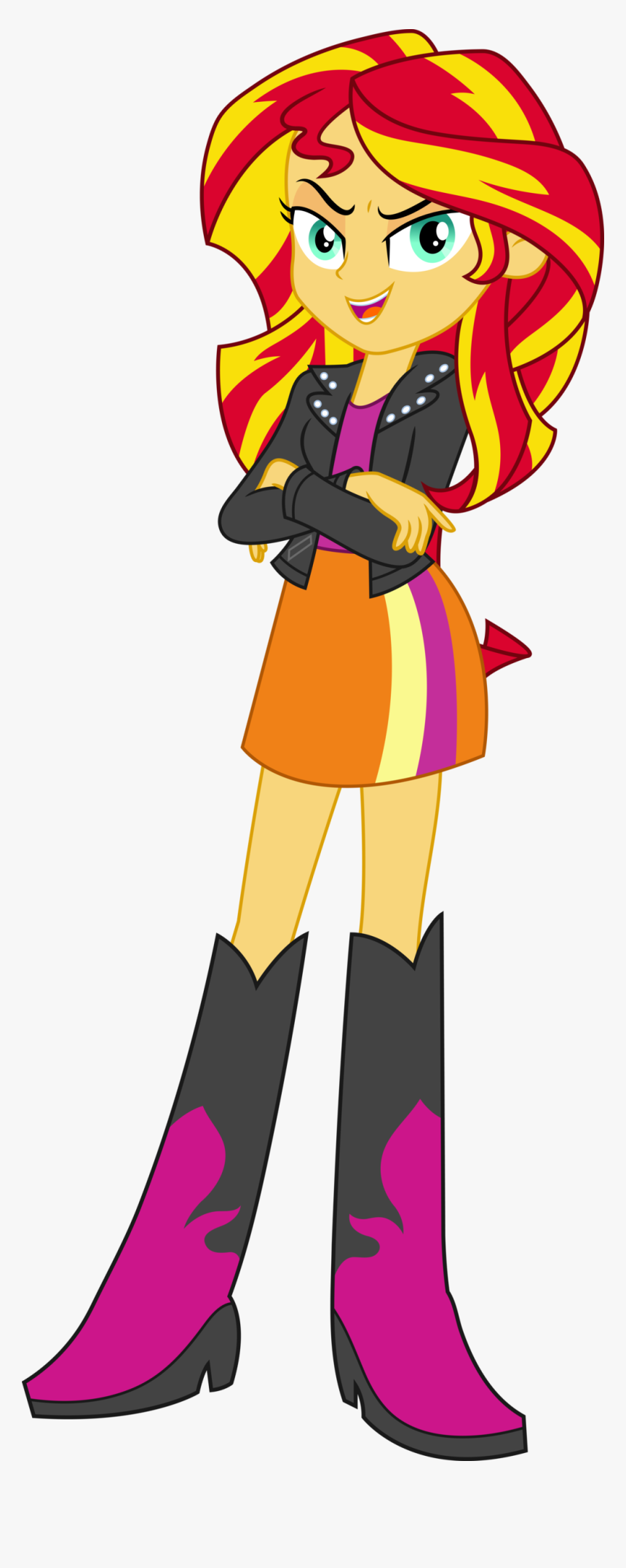 Equestria Girls Sunset Shimmer Vector By Icantunloveyou - Equestria Girl Sunset Shimmer, HD Png Download, Free Download