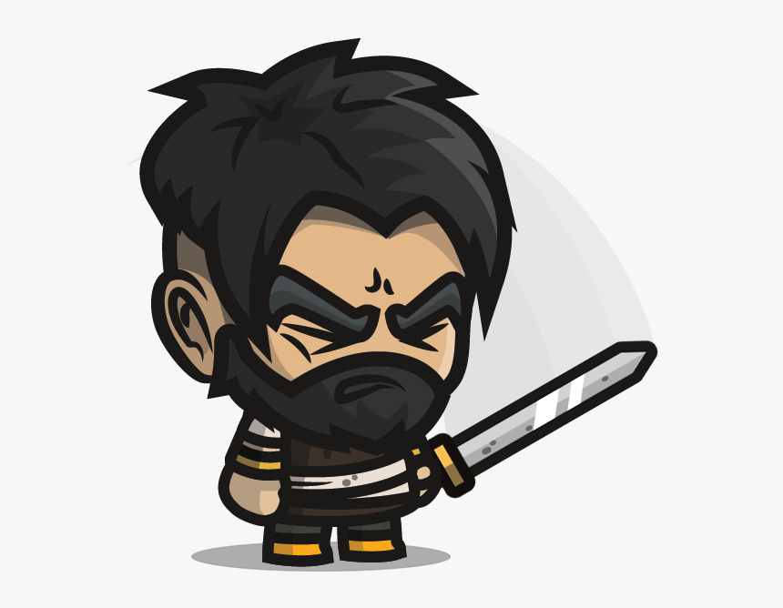 Beard Chibi Clipart , Png Download - Bearded Chibi, Transparent Png, Free Download