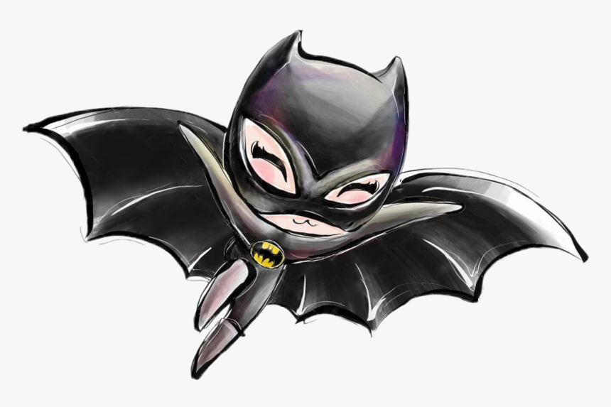 #watercolor #batgirl #batwoman #bat #girl #woman #superhero - Batichica Caricatura Png, Transparent Png, Free Download