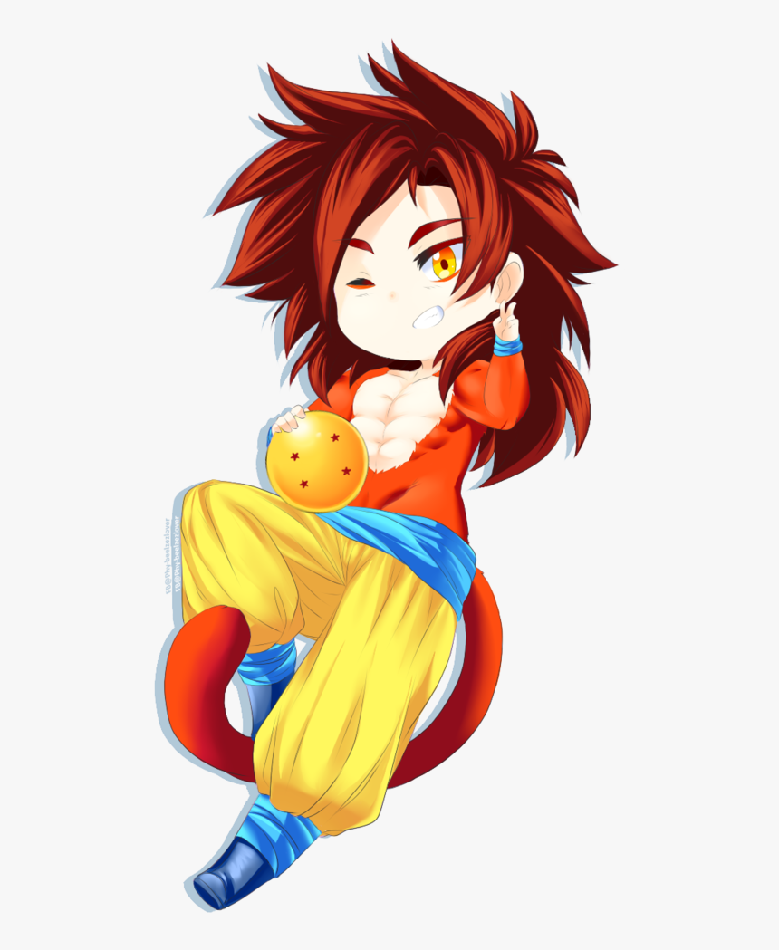 Goku Super, Super Saiyan, Dragon Ball Z, Dbz, Chibi, - Goku Super Sayayin 4 Chibi, HD Png Download, Free Download