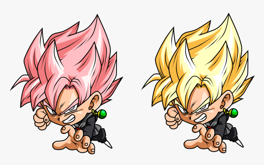 Transparent Goku Chibi Png - Chibi Rose Goku Black, Png Download, Free Download