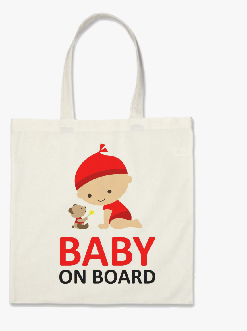 Baby On Board Badge Tote Bag - Baby On Board, HD Png Download, Free Download