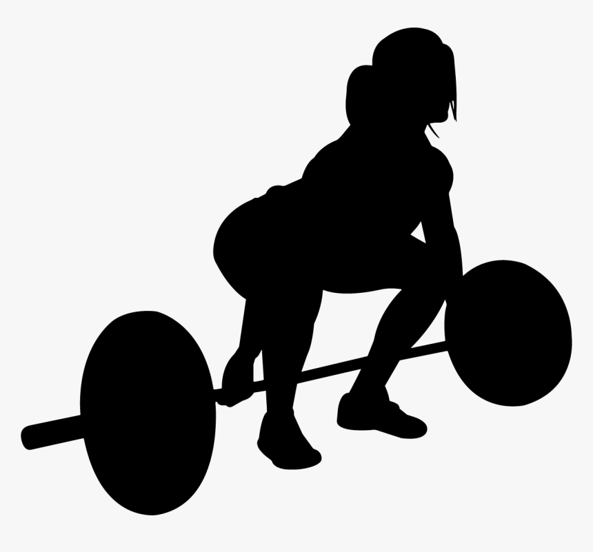 Woman Female Weightlifter Silhouette, HD Png Download, Free Download
