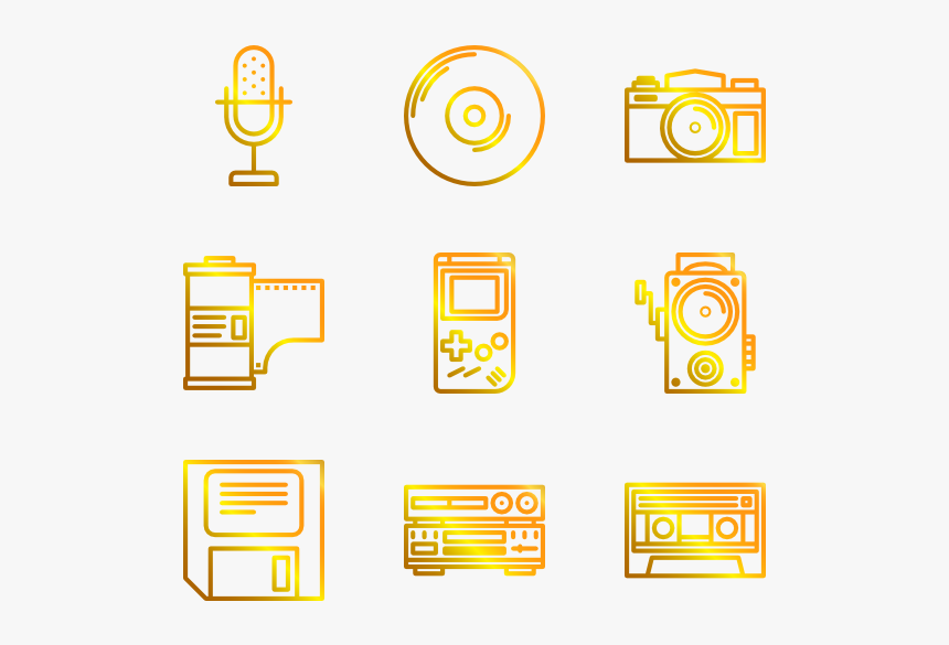 Retro Music Png - Vintage Orange Music Icon, Transparent Png, Free Download