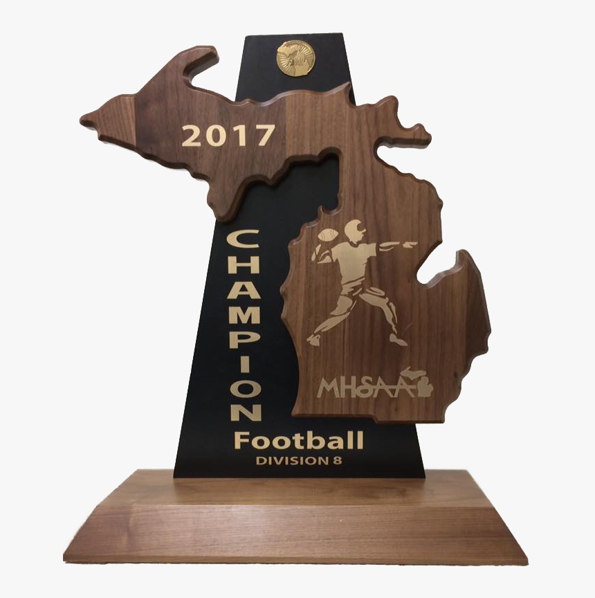 Mhsaa Division 1 Football State Championship Trophy, HD Png Download, Free Download