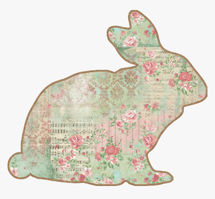 Cottage Chic Easter Rabbit Tags Cutecrafting - Craft, HD Png Download, Free Download