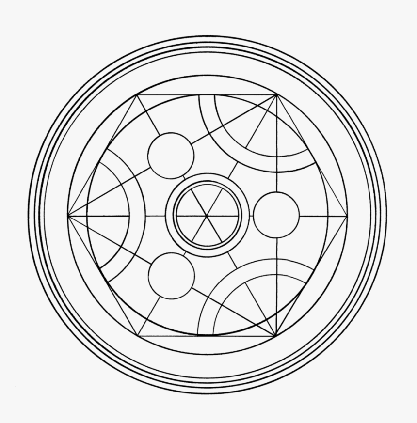 Circle Alchemy Human Transmutation Fullmetal Alchemist - Fullmetal Alchemist Brotherhood Alchemy Circle, HD Png Download, Free Download