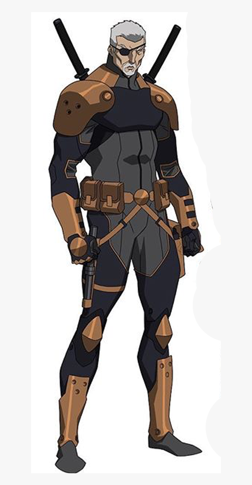 No Mask Batman Animated Movies, Young Justice Characters, - Dc Animated  Movies Deathstroke, HD Png Download - kindpng