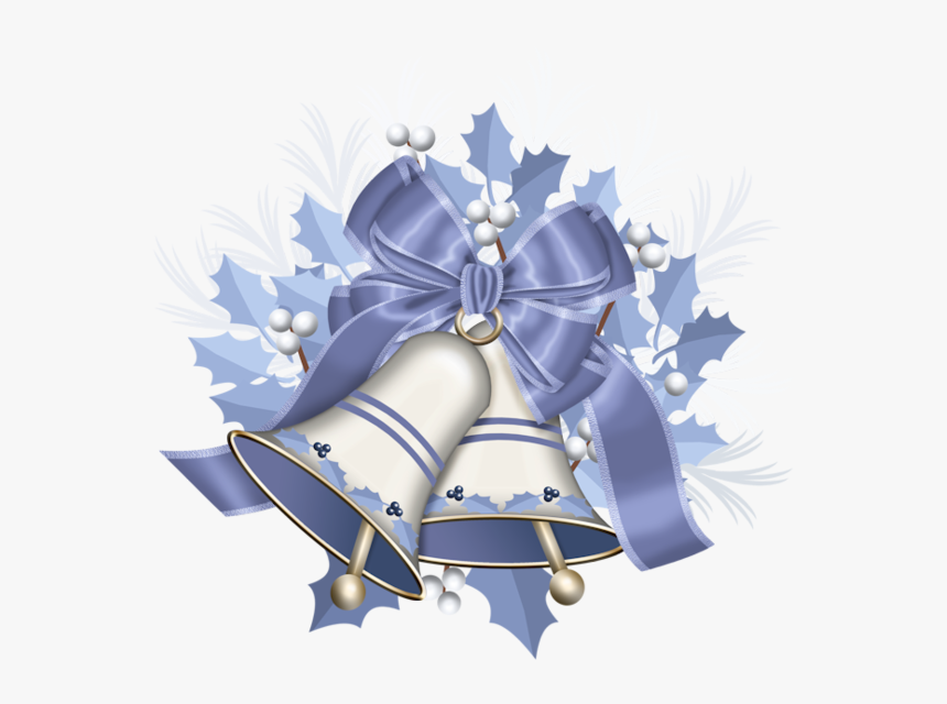 Transparent Christmas Jingle Bell Blue Christmas Blue - Cartoon, HD Png Download, Free Download