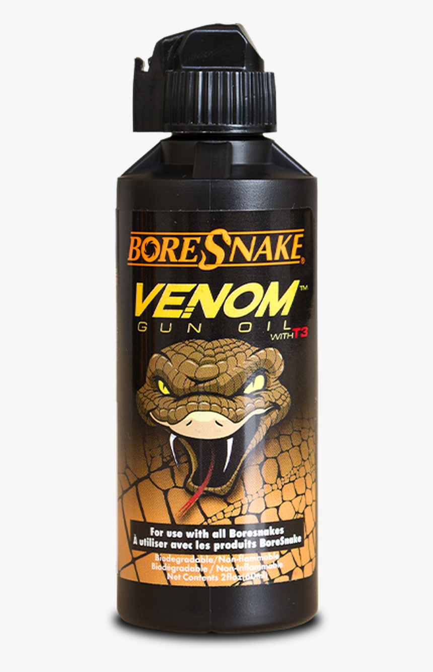 Hoppes Bore Snake Venom Gun Oil T3 2oz - Venom Bore Snake, HD Png Download, Free Download