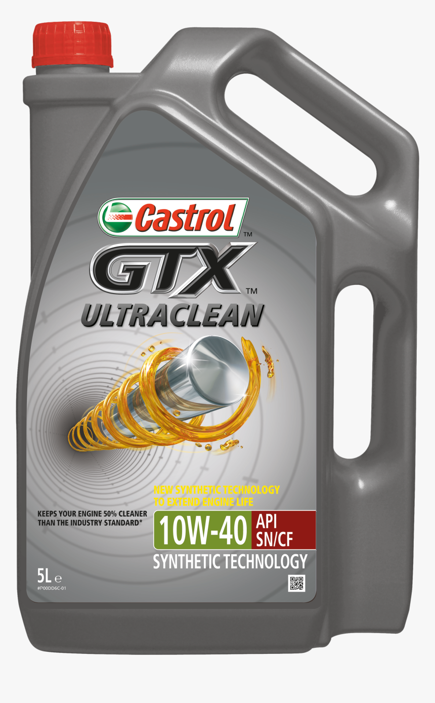 Gtx Ultraclean 10w 40 5 Litre - Castrol Gtx Ultraclean 10w40 5l, HD Png Download, Free Download