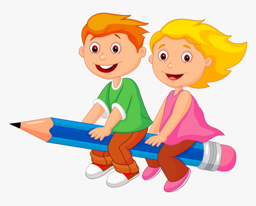 Cartoons Boy And Girl , Png Download - School Children Clipart, Transparent Png, Free Download