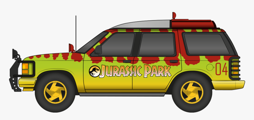 Jurassic Park Ford Explorer - Jurassic Park Jeep Transparent, HD Png Download, Free Download