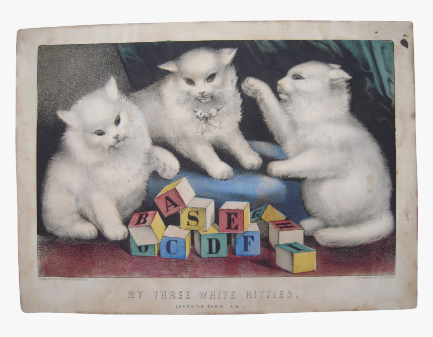 Currier And Ives Cat Litho For Sale, HD Png Download, Free Download