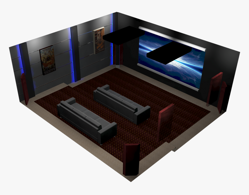 Home Theater Acoustic Panel Design, HD Png Download, Free Download
