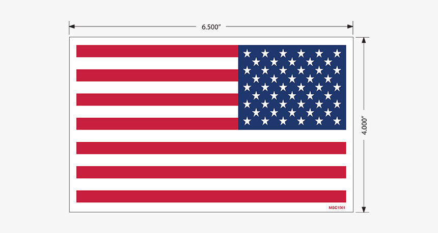 Backwards American Flag Decal - Kennedy Space Center, HD Png Download, Free Download