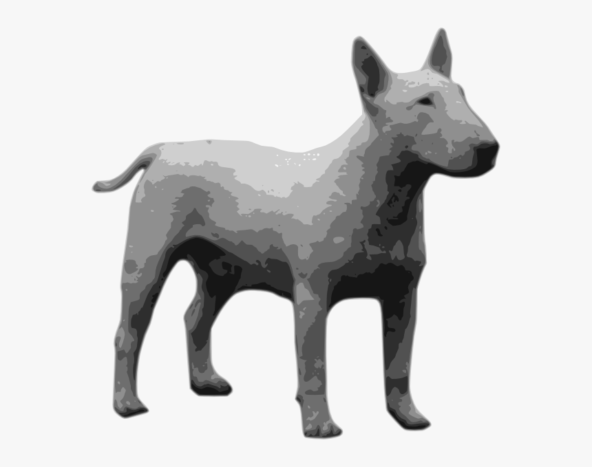 Bullterrier Grayscale Svg Clip Arts - Svg Grayscale, HD Png Download, Free Download
