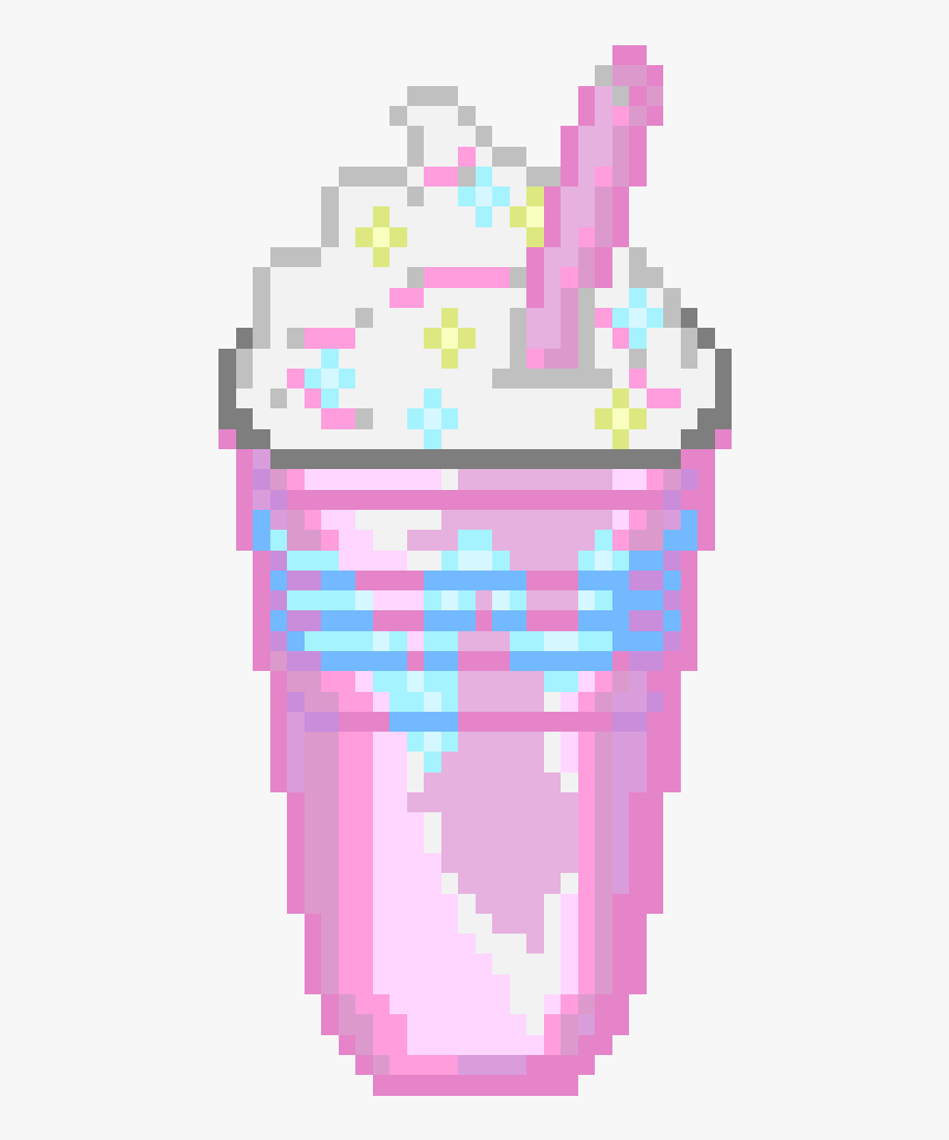 Transparent Unicorn Frappe 🌈 - Unicorn Frappuccino Pixel Art, HD Png Download, Free Download