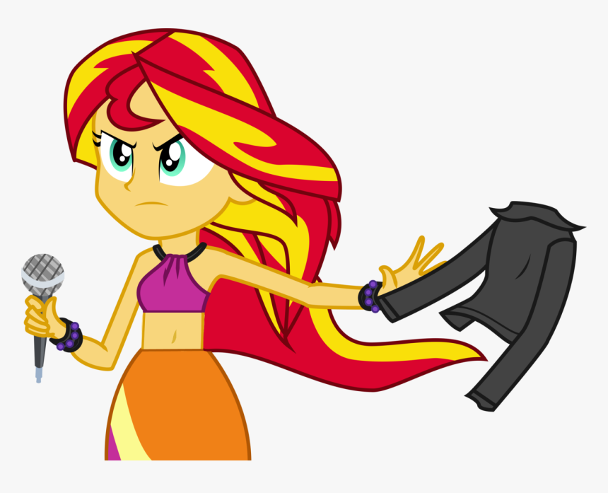 Belly Button, Edit, Equestria Girls, Midriff, Safe, - Mlp Eg Sunset Shimmer Rainbow Rocks, HD Png Download, Free Download