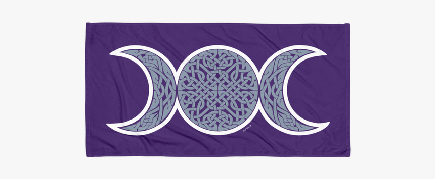 Original Triple Moon Celtic Design Towel - Circle, HD Png Download, Free Download