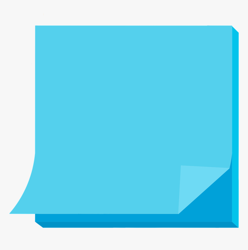 Blue Sticky Note Png, Transparent Png, Free Download