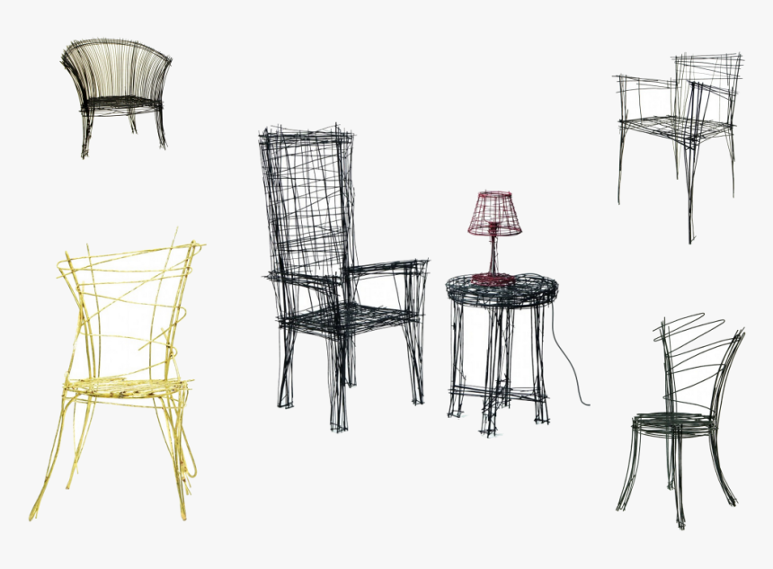 Objects By Jinil Park Futuristic, Chairs, Furniture - Simple Furniture Design Drawing, HD Png Download, Free Download