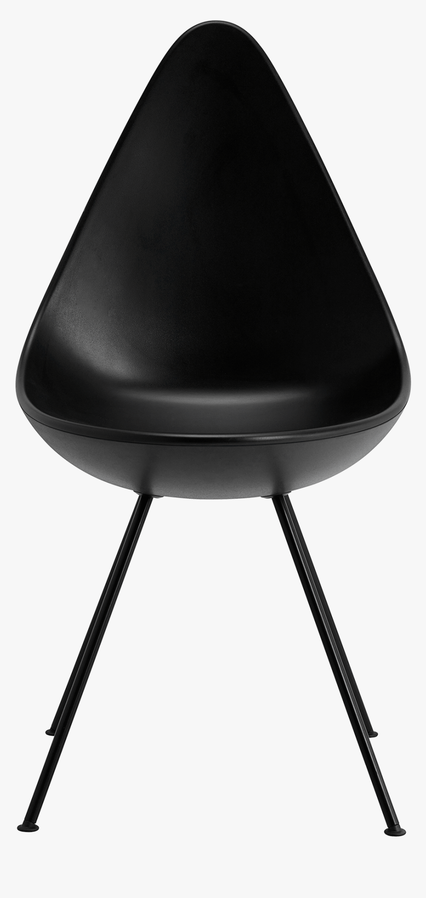 The Drop Chair Arne Jacobsen Black Lacquered Base - Fritz Hansen Drop Chair, HD Png Download, Free Download