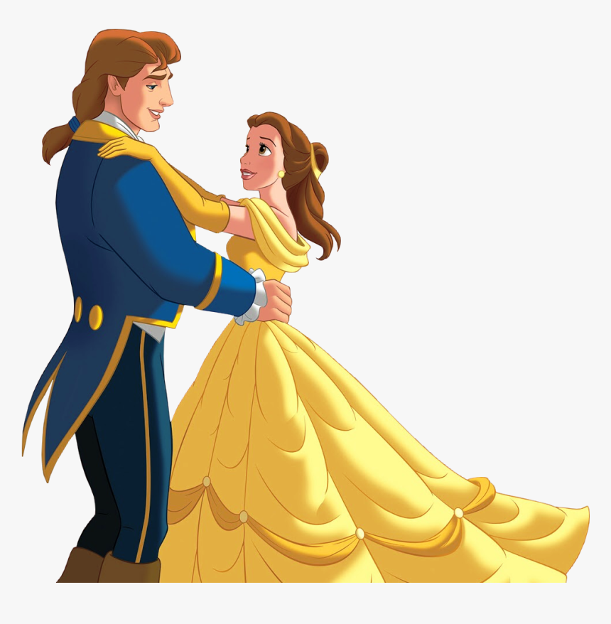 Beauty And The Beast Disney Clip Arts Clip Art - Belle And Prince Adam Dancing, HD Png Download, Free Download