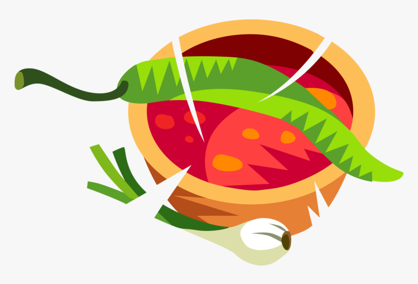 Vector Illustration Of Spicy Salsa Picante Tomato-based - Salsa Png Vector, Transparent Png, Free Download