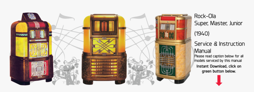 Rock Ola For 1941 Music Equipment Manual Spectravox - Jukebox, HD Png Download, Free Download