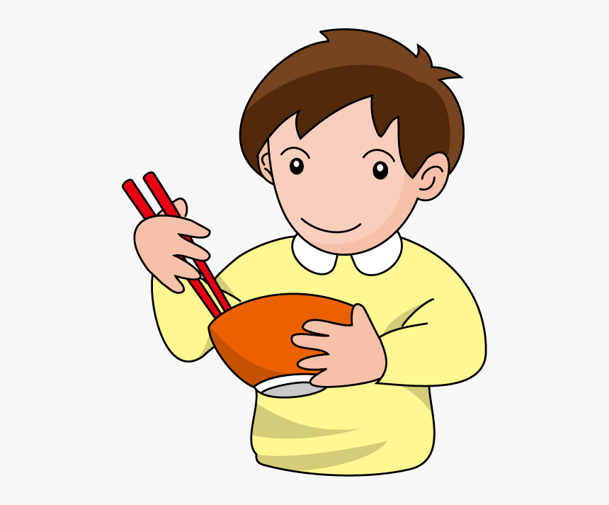 Eat With Chopsticks Cartoon, HD Png Download, Free Download