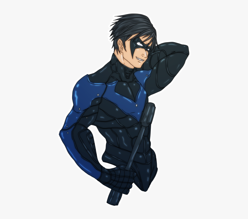 Nightwing Arkham City By Nursury - Batman Arkham Origins Anime, HD Png Download, Free Download