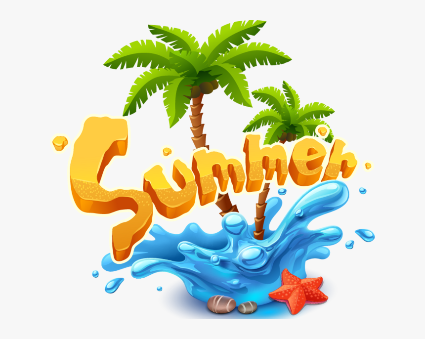 Hand Drawn Cartoon Summer Decoration Vector - Summer Png, Transparent Png, Free Download