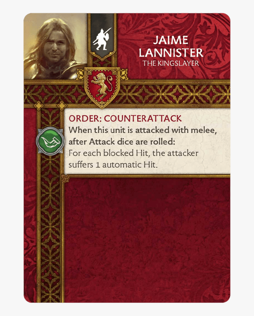 A Song Of Ice And Fire Jaime Lannister Game Of Thrones - Jaime Lannister, HD Png Download, Free Download