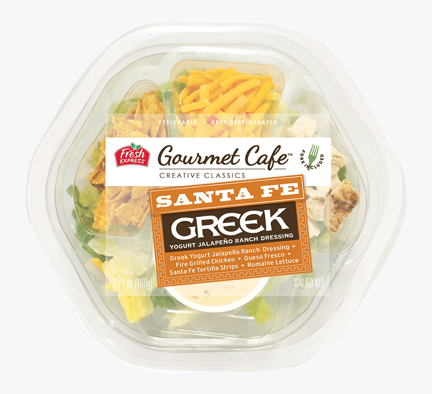 Gourmet Cafe Salads® Santa Fe Greek Salad Kit - Fresh Express Gourmet Cafe Salads, HD Png Download, Free Download