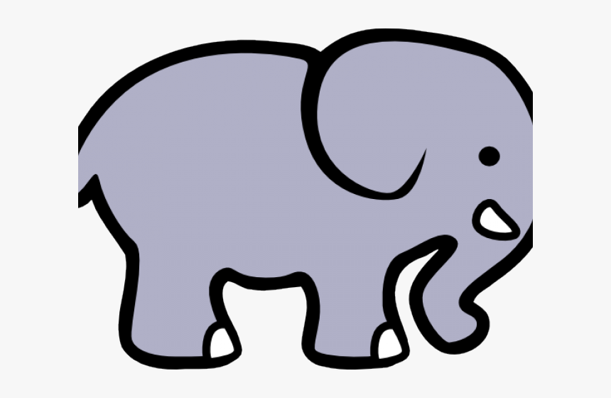 Grey Clipart Clip Art - Elephant Clip Art, HD Png Download, Free Download