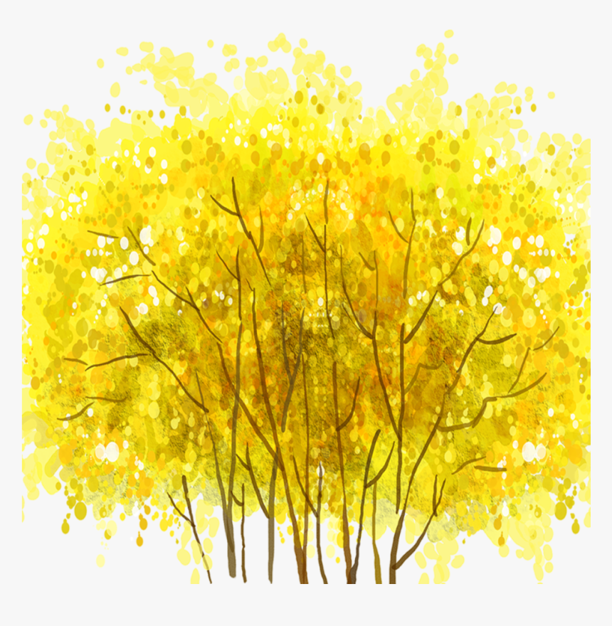 Transparent Yellow Tree Png - Autumn, Png Download, Free Download