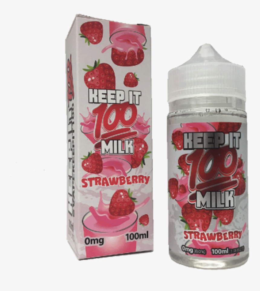 Strawberry Milk - 100ml E Liquid Strawberry Milkshake, HD Png Download, Free Download