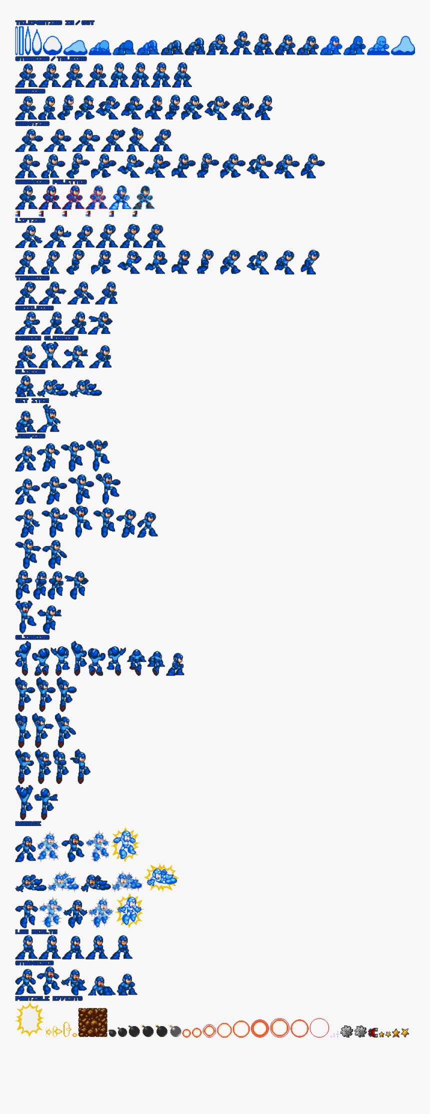 Megaman 8 Sprite Sheet Png - Megaman 7 X Sprite, Transparent Png, Free Download