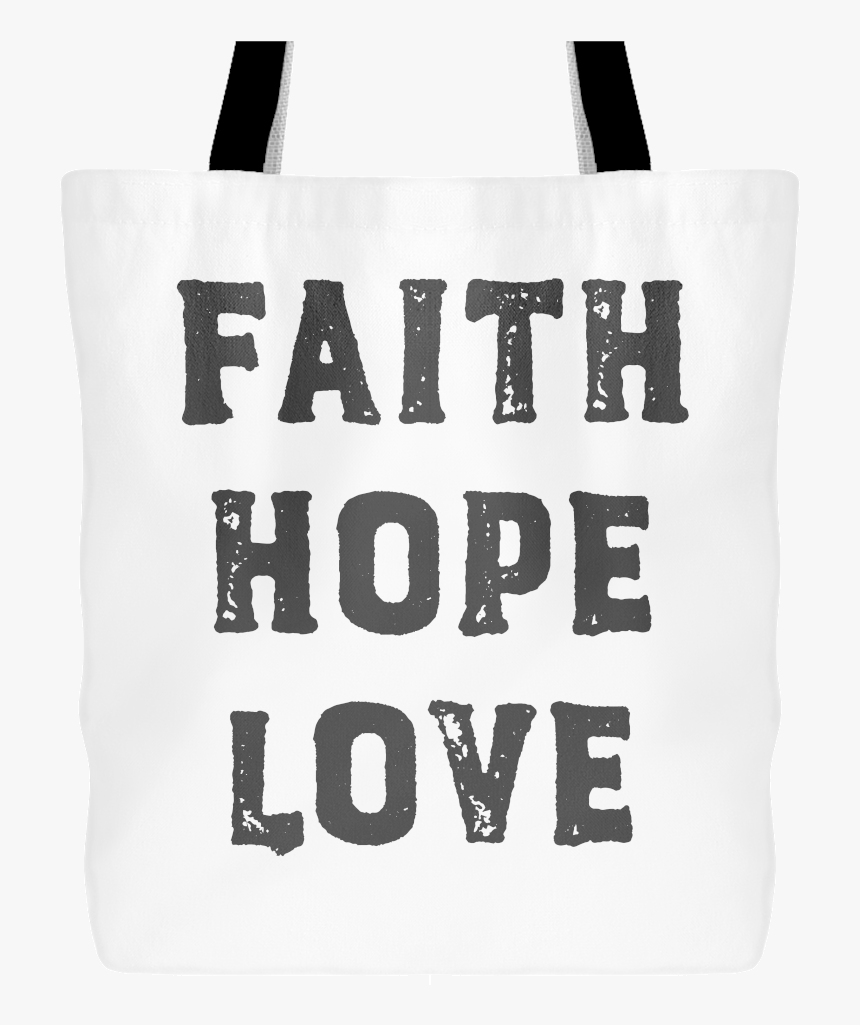 Faith Hope Love Catholic Tote Bag - Tote Bag, HD Png Download, Free Download