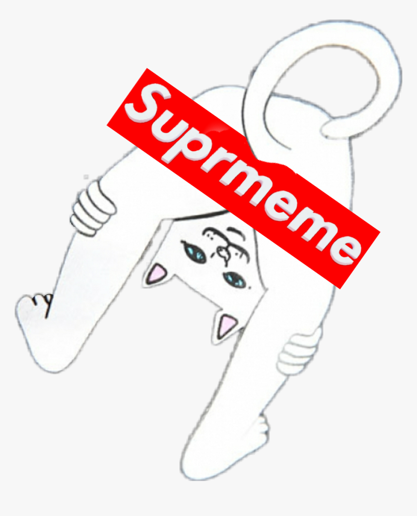 #supreme #ripndipcat #cat #ripndip #meme #memezasf - Ripndip Meme, HD Png Download, Free Download