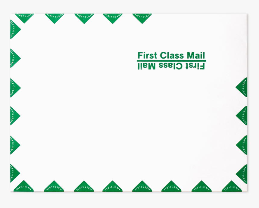 Green Triangle First Class Envelopes, HD Png Download, Free Download